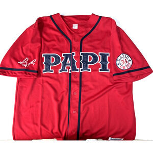 Encore Select Big Papi Ortiz Jersey Embroidered Signature and Ortiz Patch XL